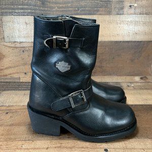 Harley Davidson Womens Leather Boots Size 8